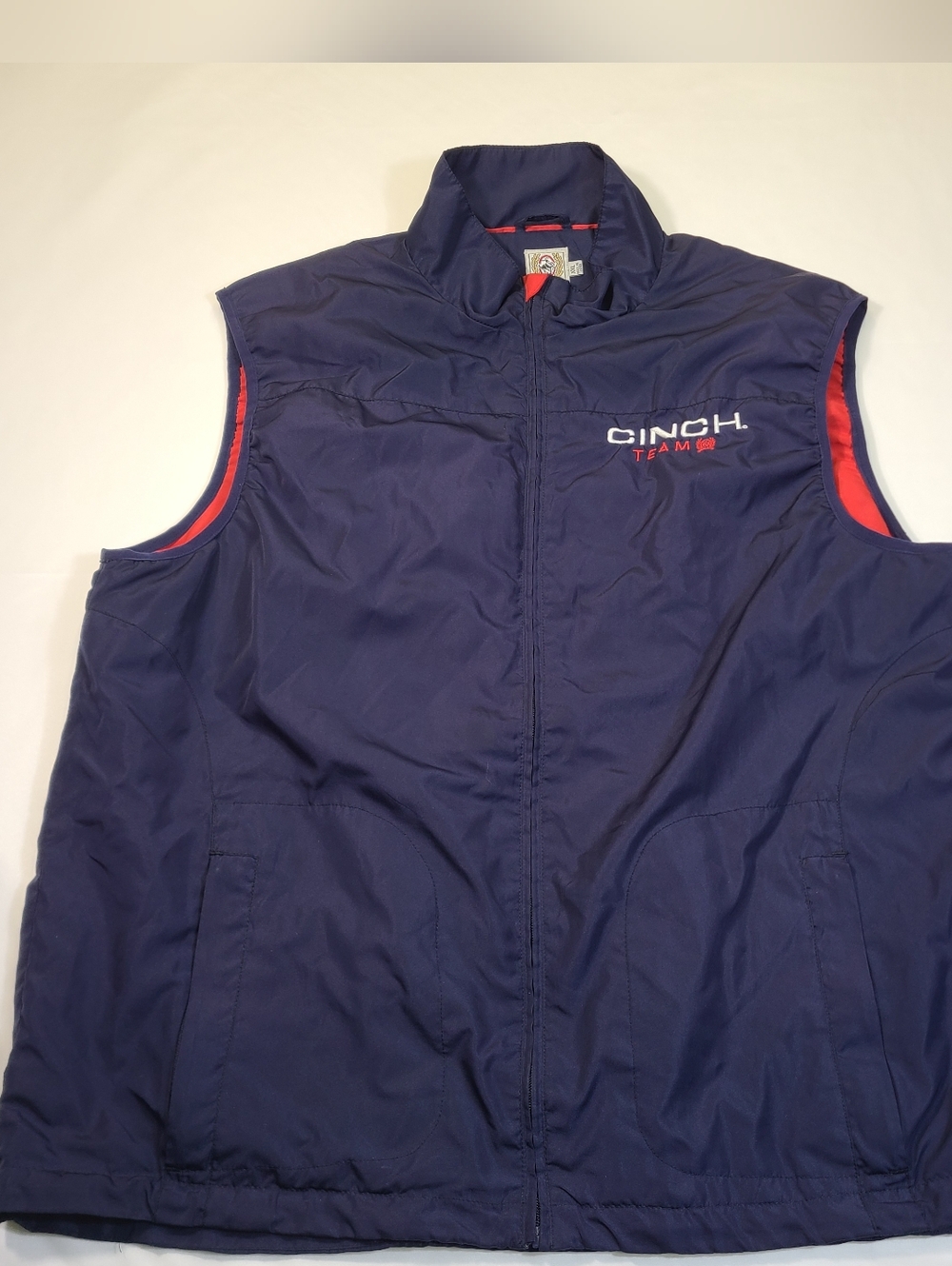 E1 Cinch Team Men's Softshell National High School Finals Rodeo Vest Blue Sz 2XL